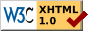 Valid XHTML 1.0 Transtional